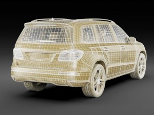 mercedes gl 2013 3D Model