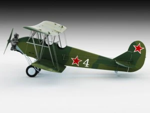 polikarpov po2 soviet biplane 3D Model