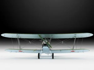 polikarpov po2 soviet biplane 3D Model