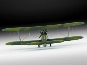 polikarpov po2 soviet biplane 3D Model