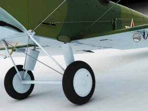 polikarpov po2 soviet biplane 3D Model
