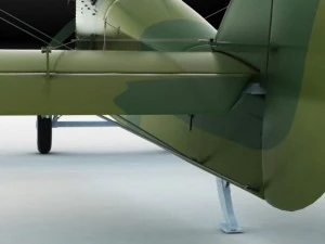 polikarpov po2 soviet biplane 3D Model