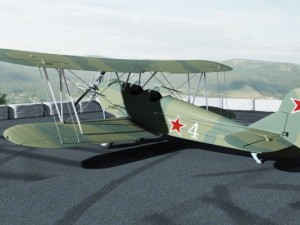 polikarpov po2 soviet biplane 3D Модель
