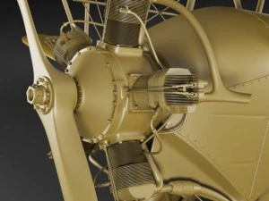 polikarpov po2 soviet biplane 3D Model