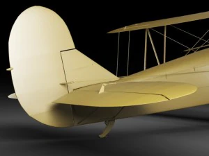 polikarpov po2 soviet biplane 3D Model