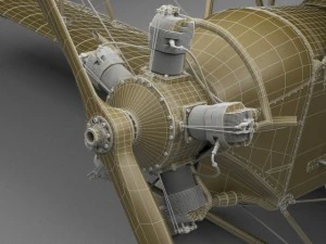 polikarpov po2 soviet biplane 3D Model