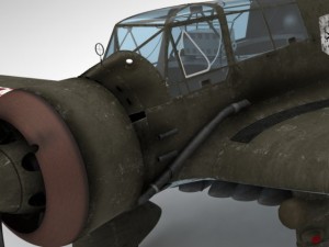 pzl 23 karas light bomber 3D 模型