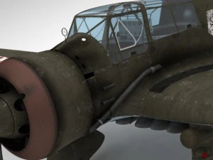 pzl 23 karas light bomber 3D Model