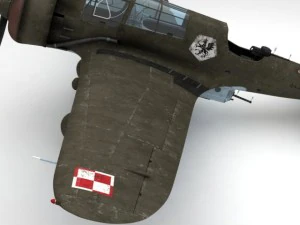 pzl 23 karas light bomber 3D Model