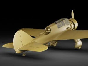 pzl 23 karas light bomber 3D Model