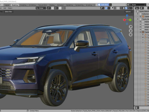 Toyota RAV4 PHEV 2026 3D Model