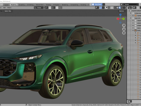 Audi Q3 S-line 2026 Model 3D
