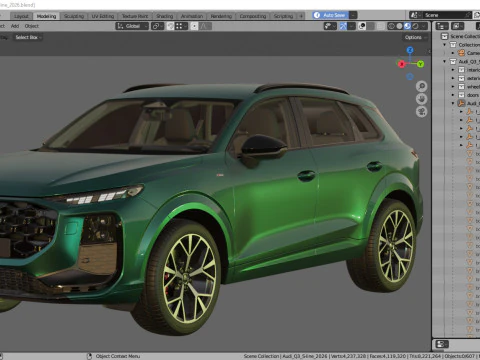 Audi Q3 S-line 2026 3D Model