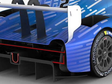 Toyota GR LH2 Racing Concept 2025 WEC 3D 模型