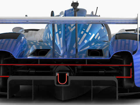 Toyota TR LH2 Racing Prototype WEC 3D Model