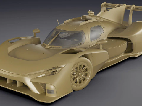 Toyota TR LH2 Racing Prototype WEC 3D Model