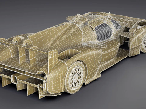 Toyota TR LH2 Racing Prototype WEC 3D Model