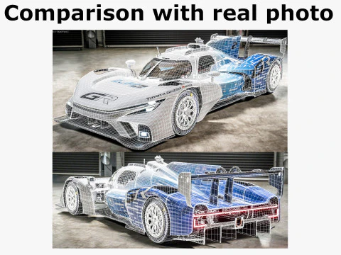 Toyota TR LH2 Racing Prototype WEC 3D Model