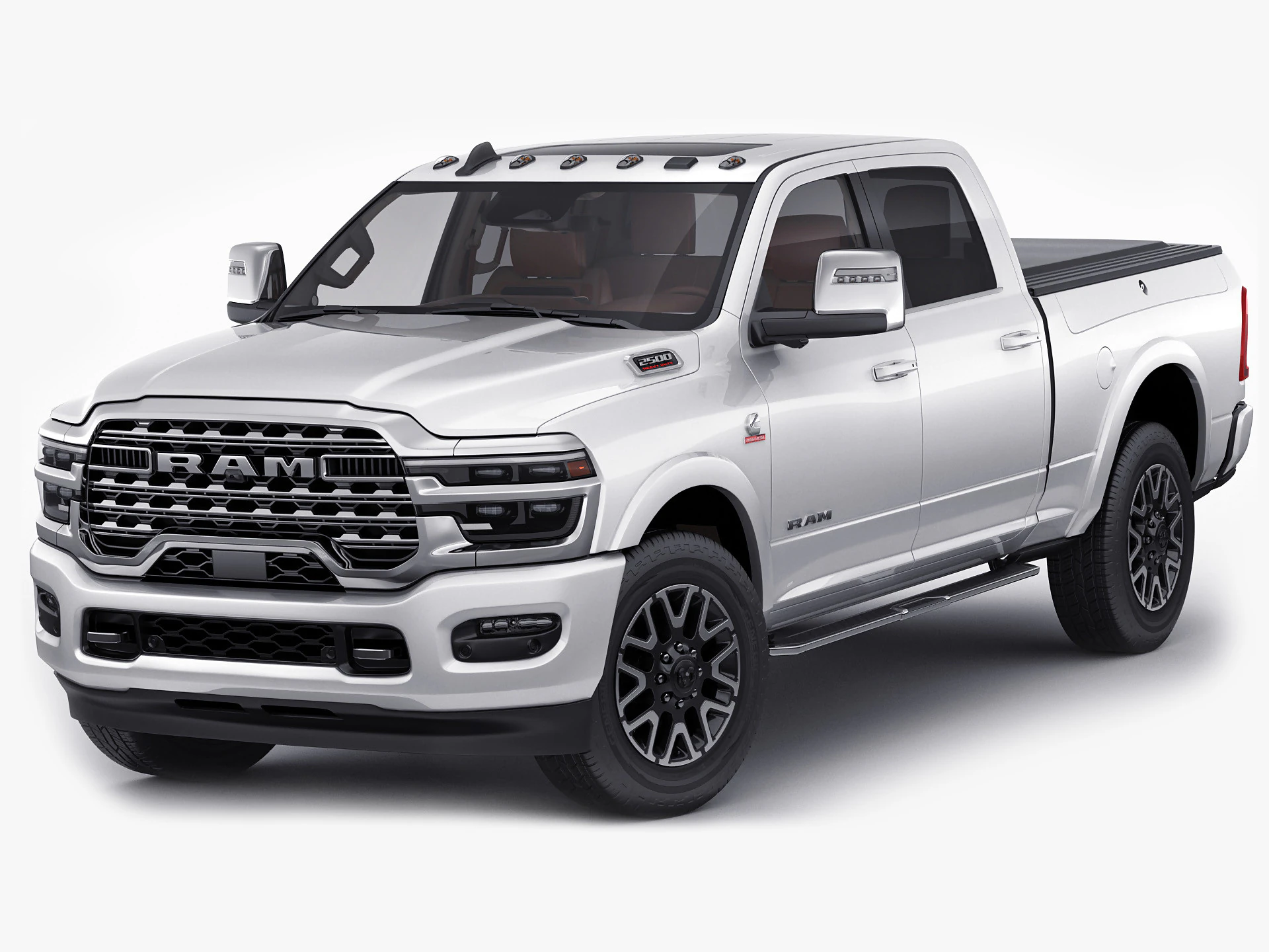 Ram 2500 HD Limited Longhorn 2025 3D Model .c4d .max .obj .3ds .fbx .stl .blend 