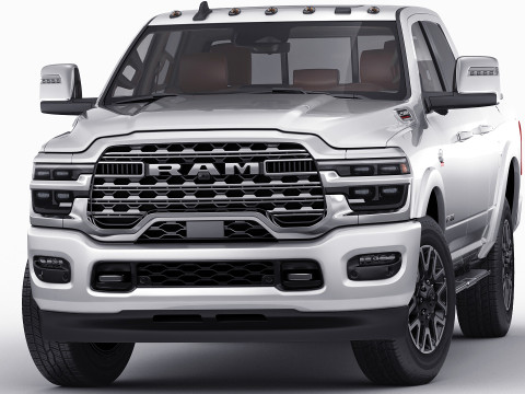Ram 2500 HD Limited Longhorn 2025 3D Model