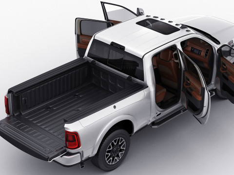 Ram 2500 HD Limited Longhorn 2025 3D Model