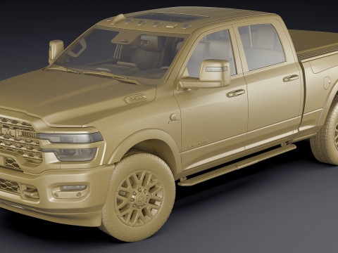 Ram 2500 HD Limited Longhorn 2025 3D Model