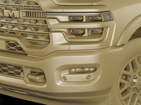 Ram 2500 HD Limited Longhorn 2025 3D Model
