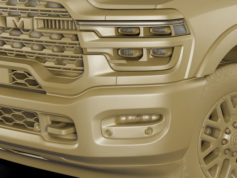 Ram 2500 HD Limited Longhorn 2025 3D Model