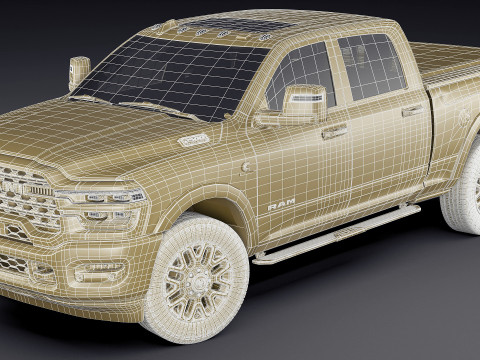 Ram 2500 HD Limited Longhorn 2025 3D Model