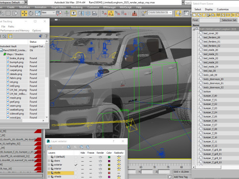 Ram 2500 HD Limited Longhorn 2025 3D Model
