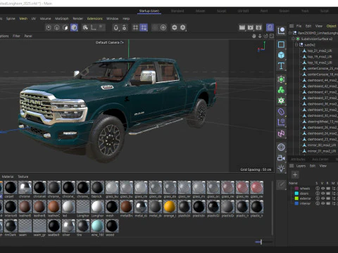 Ram 2500 HD Limited Longhorn 2025 3D Model
