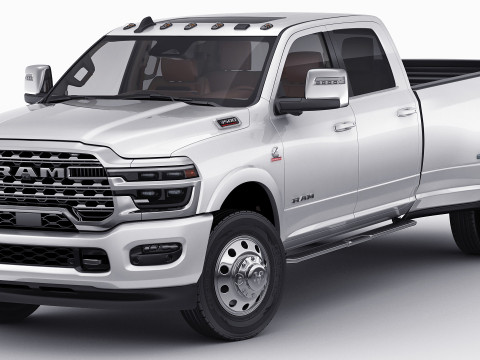 Ram 3500 HD Limited Longhorn 2025 Dually Modelo 3D
