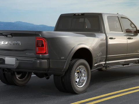 Ram 3500 HD Limited Longhorn 2025 Dually 3D Model