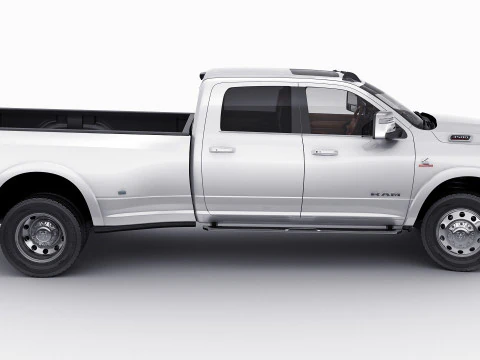 Ram 3500 HD Limited Longhorn 2025 Dually 3D Model