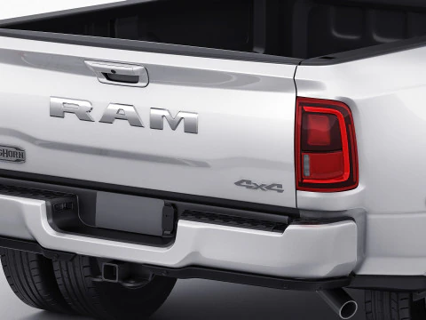 Ram 3500 HD Limited Longhorn 2025 Dually 3D Model