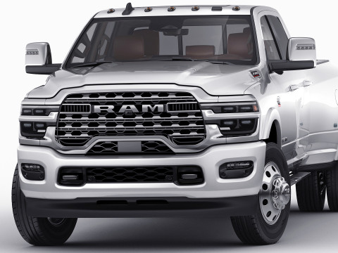 Ram 3500 HD Limited Longhorn 2025 Dually Modelo 3D