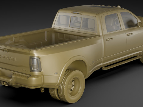 Ram 3500 HD Limited Longhorn 2025 Dually Modelo 3D