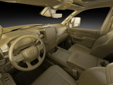 Ram 3500 HD Limited Longhorn 2025 Dually 3D Model