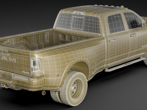 Ram 3500 HD Limited Longhorn 2025 Dually Modelo 3D
