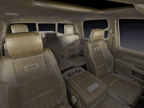 Ram 3500 HD Limited Longhorn 2025 Dually 3D Model