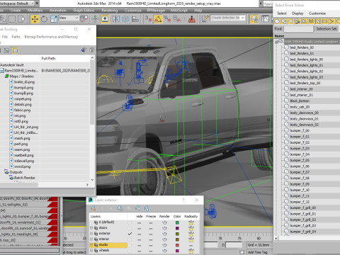 Ram 3500 HD Limited Longhorn 2025 Dually Modelo 3D