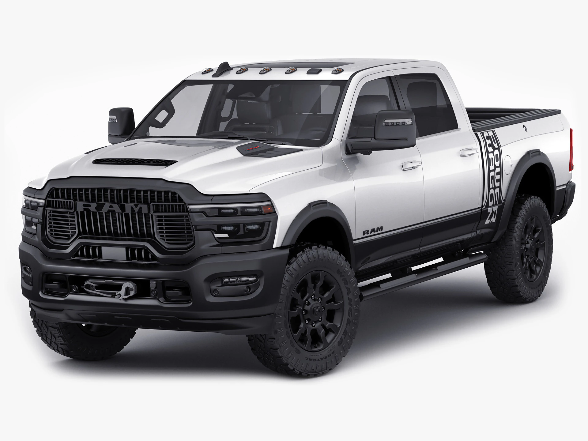 RAM Power Wagon 2025 3D Model .c4d .max .obj .3ds .fbx .stl .blend