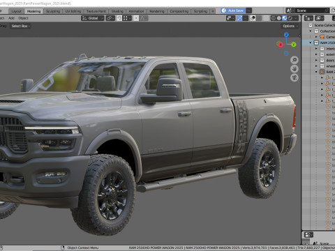 RAM Power Wagon 2025 3D Model