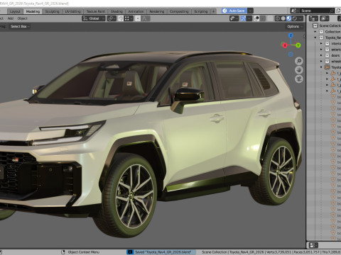 Toyota RAV4 GR Sport PHEV 2026 3D Model