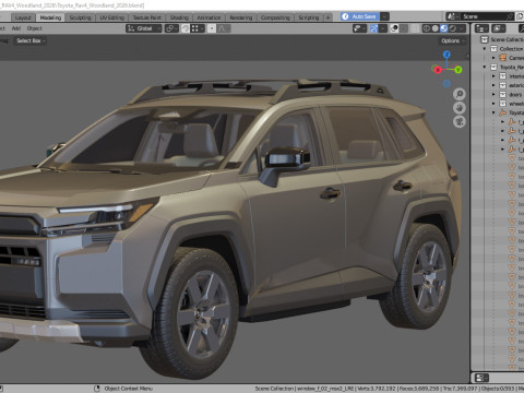 Toyota RAV4 Woodland 2026 3D Model