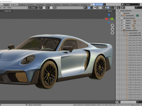 Gemballa Marsien 3D Model