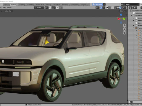 Hyundai Nexo 2026 3D Model