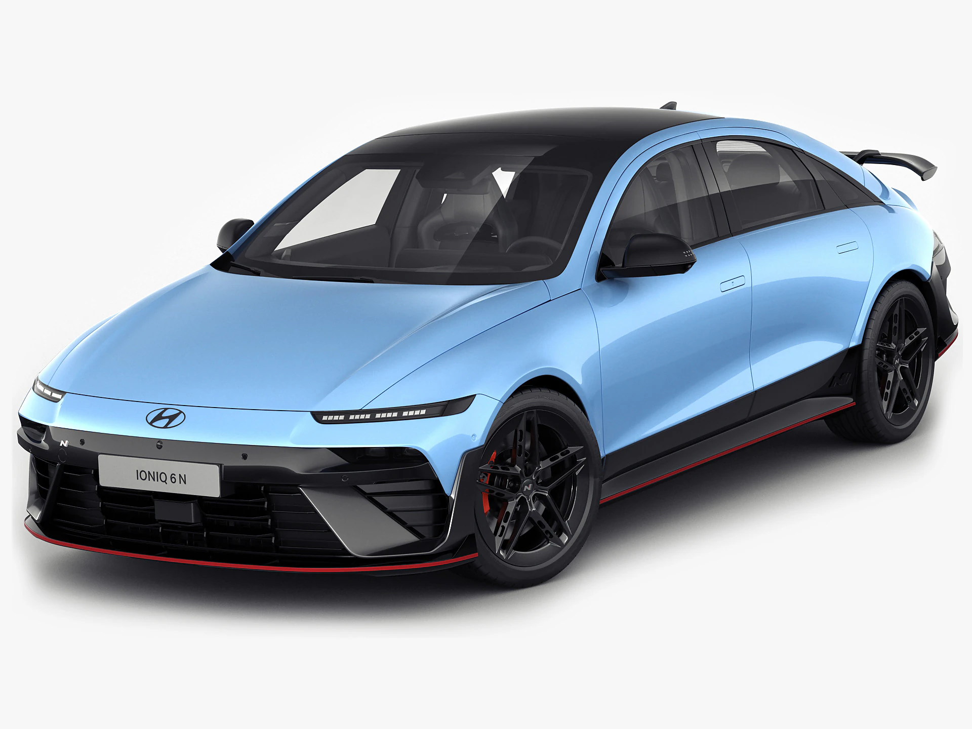 Hyundai Ioniq 6 N 2026 3D Model .c4d .max .obj .3ds .fbx .stl .blend 