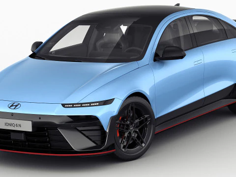 Hyundai Ioniq 6 N 2026 3D Model