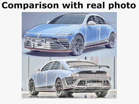 Hyundai Ioniq 6 N 2026 3D Model